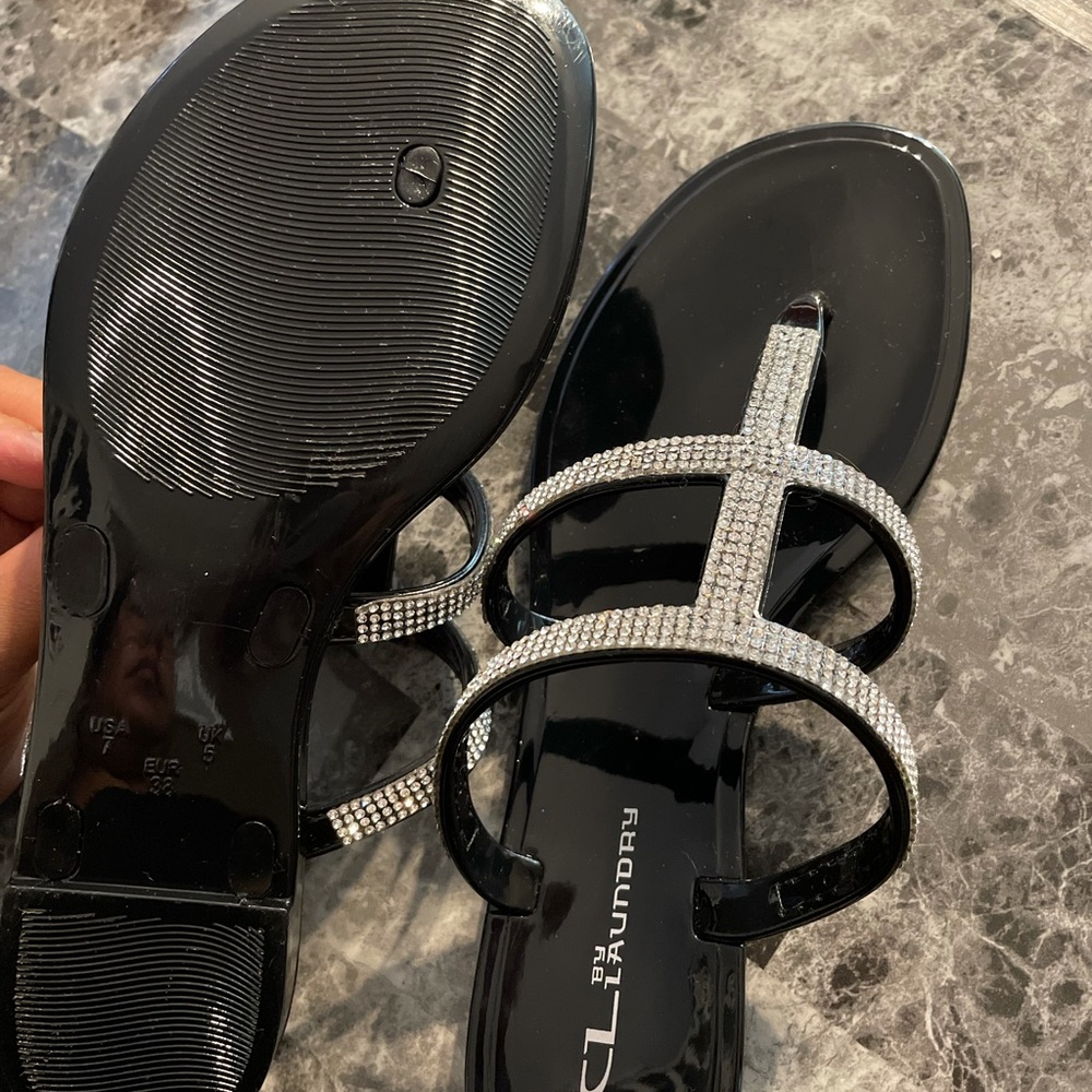 Chinese Laundry Black Sandals size 7 - Picture 5 of 7